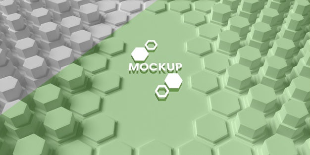 Free Hexagonal 3D Background Psd