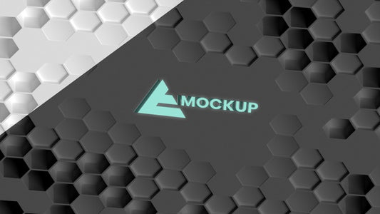 Free Hexagonal 3D Background Psd