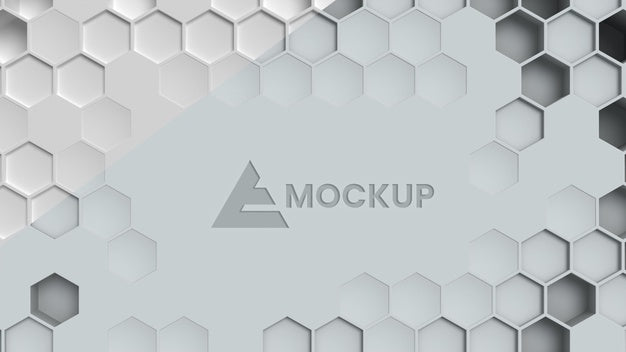 Free Hexagonal 3D Background Psd