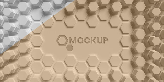 Free Hexagonal 3D Background Psd