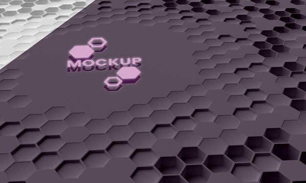 Free Hexagonal 3D Background Psd