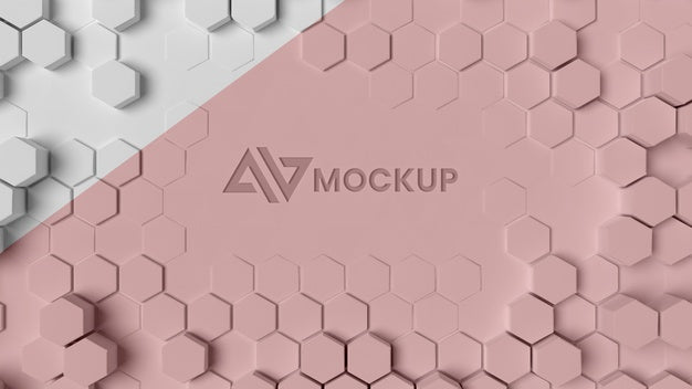 Free Hexagonal 3D Background Psd