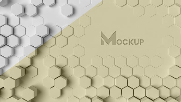 Free Hexagonal 3D Background Psd