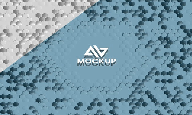 Free Hexagonal 3D Background Psd