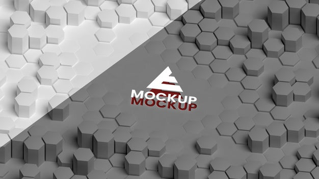 Free Hexagonal 3D Background Psd