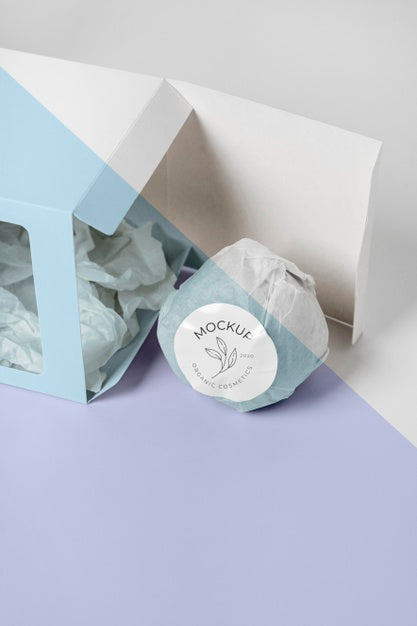 Free High Angle Bath Bomb And Box Psd