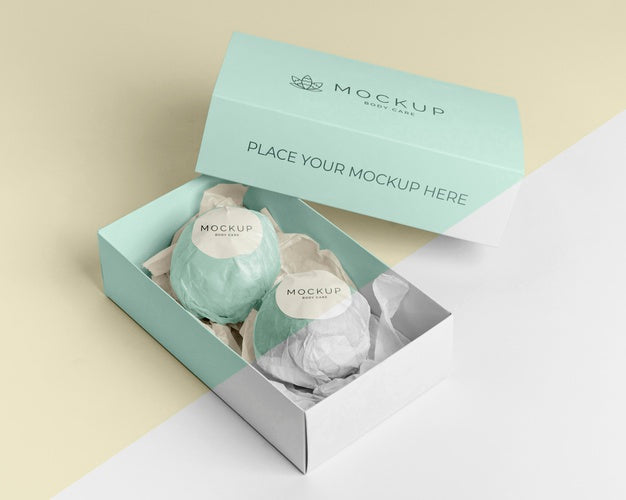 Free High Angle Bath Bombs And Box Psd