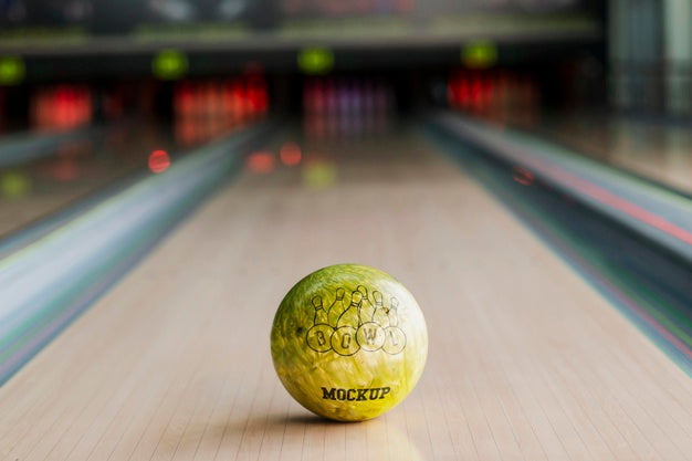 Free High Angle Of Bowling Ball On Lane Psd