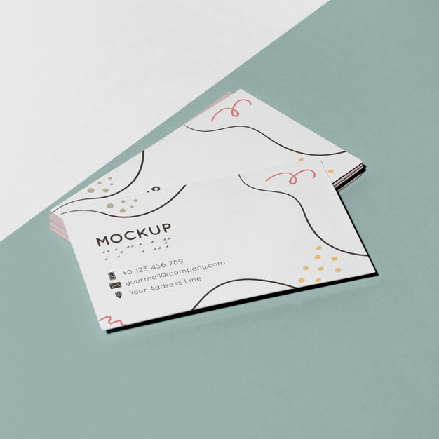 Free High Angle Of Corporate Identity With Braille Writing Psd