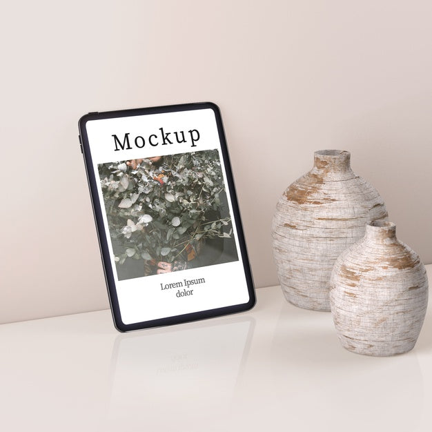 Free High Angle Of Vases As House Decor Psd