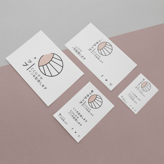 Free High View Different Types Of Asian Mock-Up Document Psd