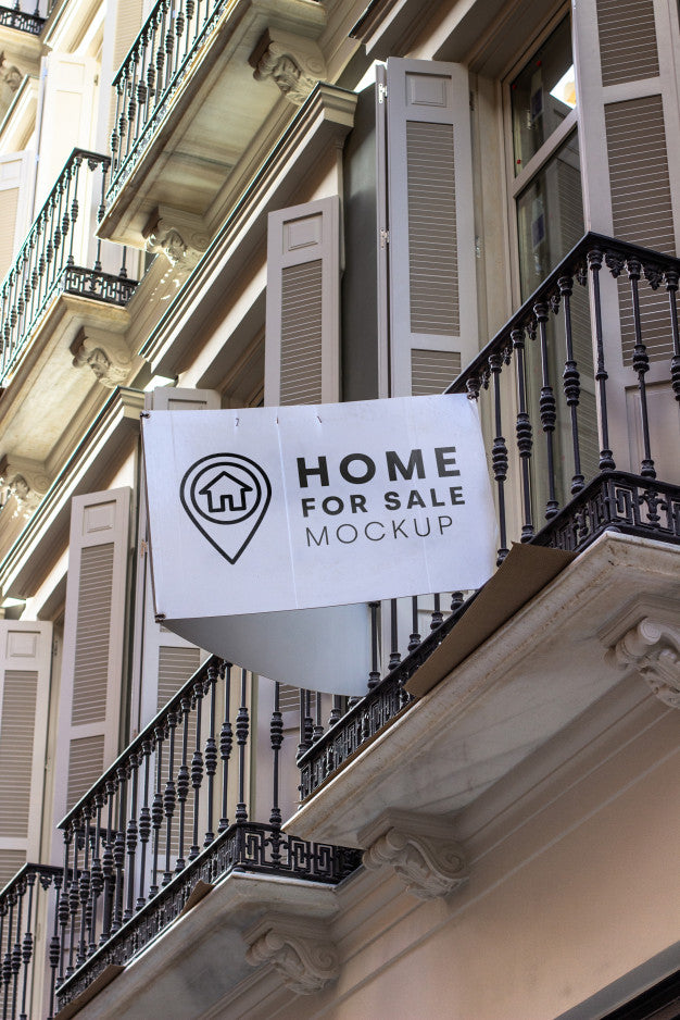 Free Home For Sale Mockup Psd