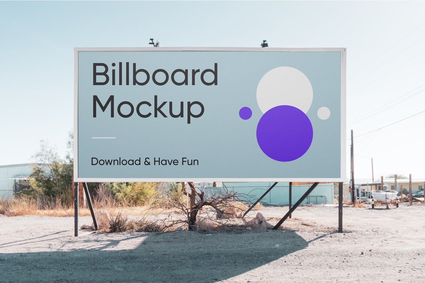 Free Horizontal Billboard Psd Mockup