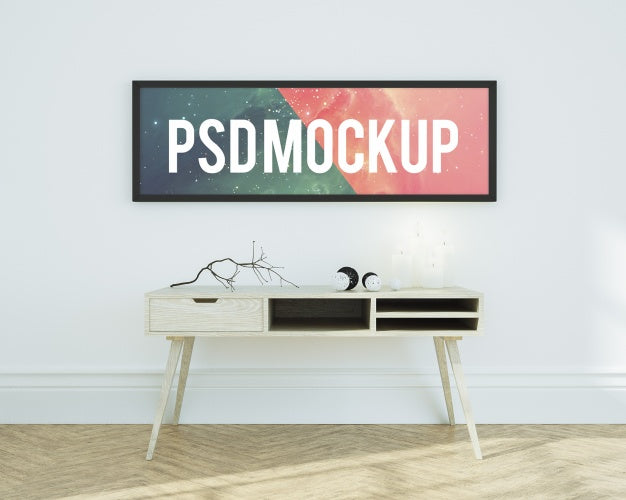 Free Horizontal Frame Mock Up Psd