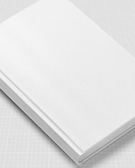 Free Horizontal Hard Book Cover Mockup