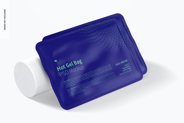 Free Hot Gel Bag Mockup Psd