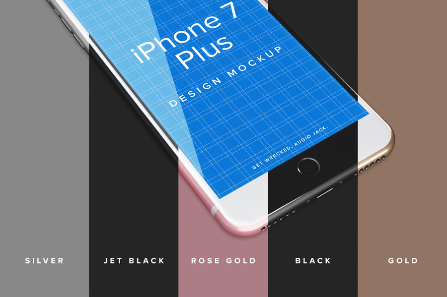 Free Floating iPhone 7 Plus PSD Mockup