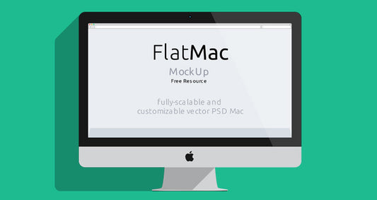 Free Imac & Macbook Psd Flat Mockup