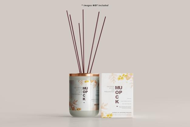 Free Incense Air Freshener Reed Diffuser Mockup Psd