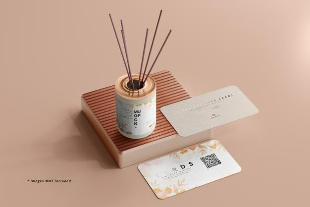 Free Incense Air Freshener Reed Diffuser Mockup Psd