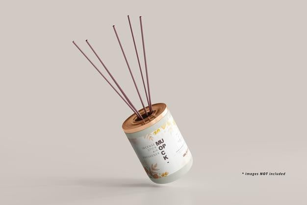 Free Incense Air Freshener Reed Diffuser Mockup Psd