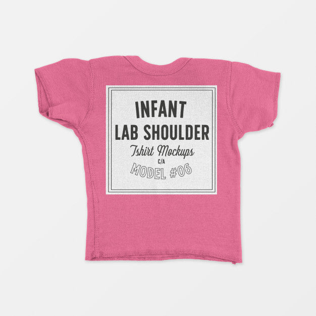 Free Infant Lap Shoulder T-Shirt Mockup Psd