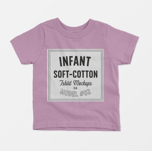 Free Infant Soft Cotton T-Shirts Mockup 02 Psd