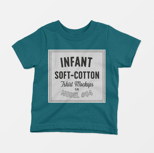 Free Infant Soft Cotton T-Shirts Mockup 04 Psd