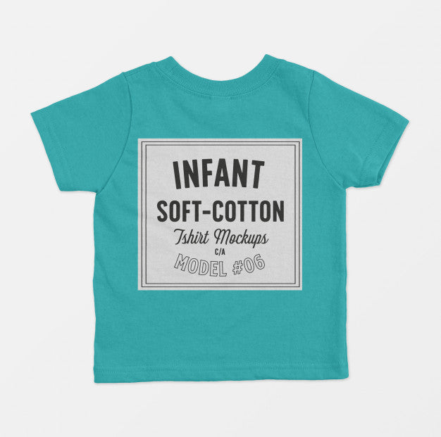 Free Infant Soft Cotton T-Shirts Mockup Psd