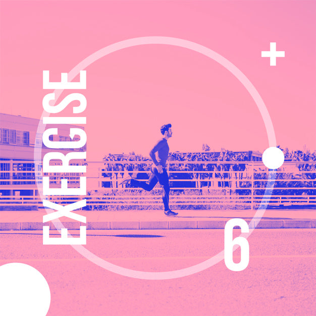 Free Instagram Post Background With Exercise Concept Psd