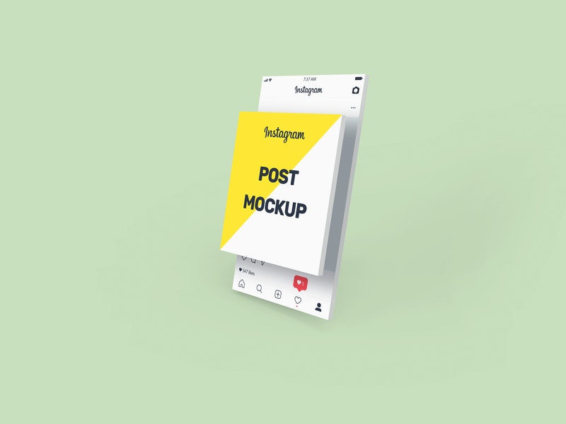 Free Instagram Post Mockup