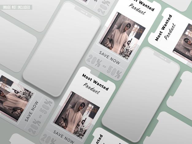 Free Instagram Social Media Post Mockup Psd