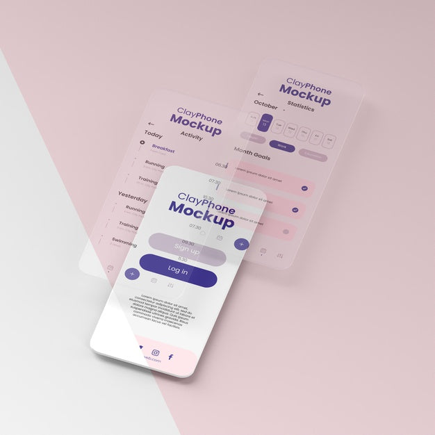 Free Interface Mock-Up On Phone Display Psd