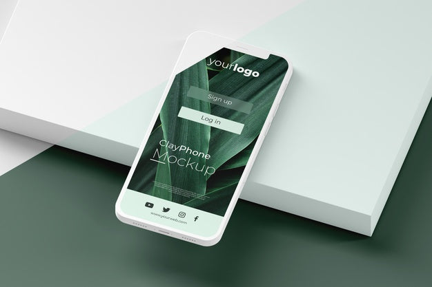 Free Interface Mock-Up On Phone Display Psd