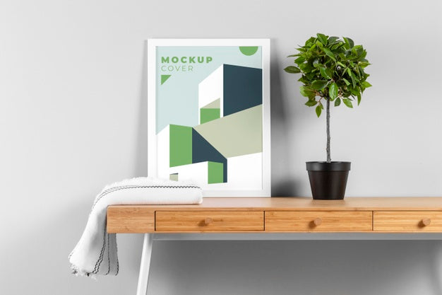 Free Interior Design Frame Mock-Up Psd