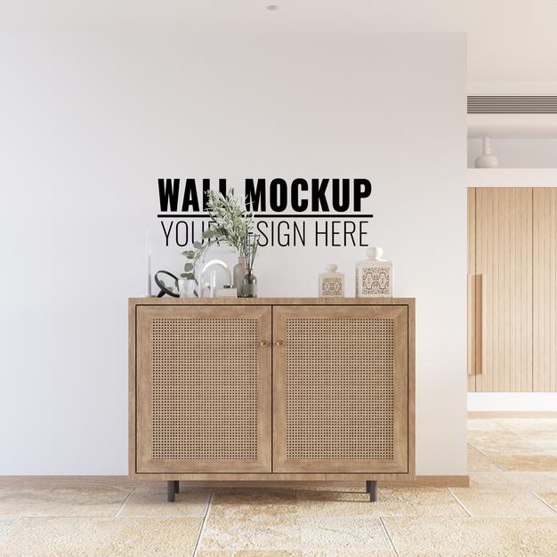 Free Interior Wall Mockup Psd