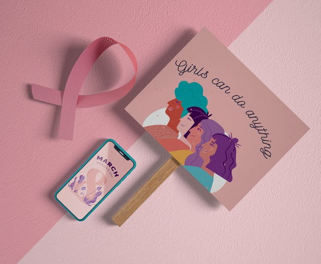 Free International Women'S Day Celebration With Mock-Up Psd