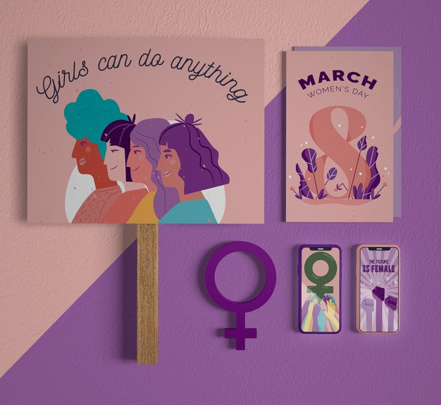 Free International Women'S Day With Mock-Up Psd