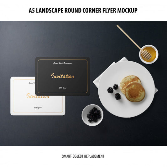 Free Invitation Card Mockup Psd