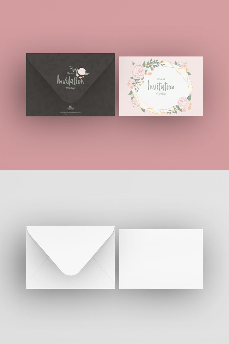 Free Invitation Mockup Psd