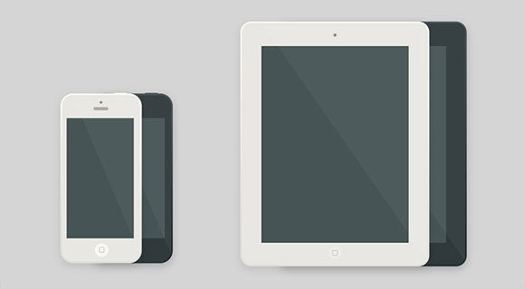 Free Iphone & Ipad Flat Psd Mockups