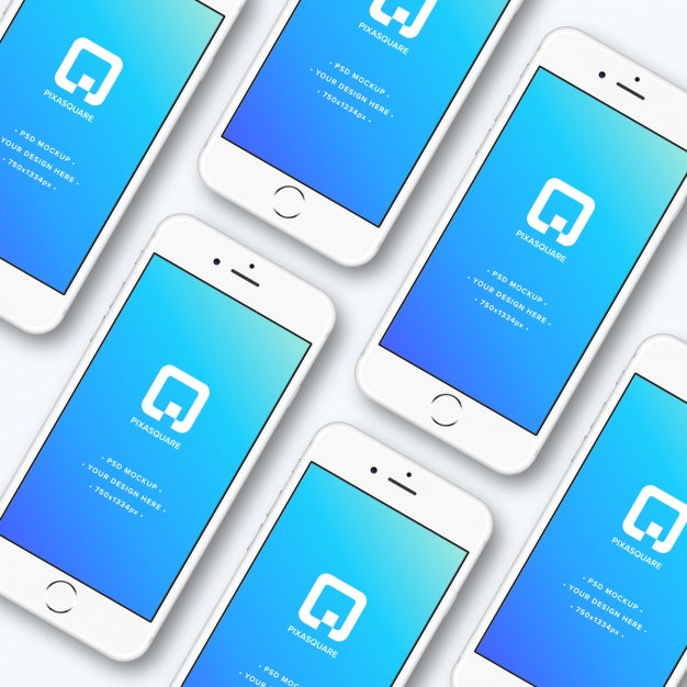 Free Cool Set of iPhone 7 Mockup Designs