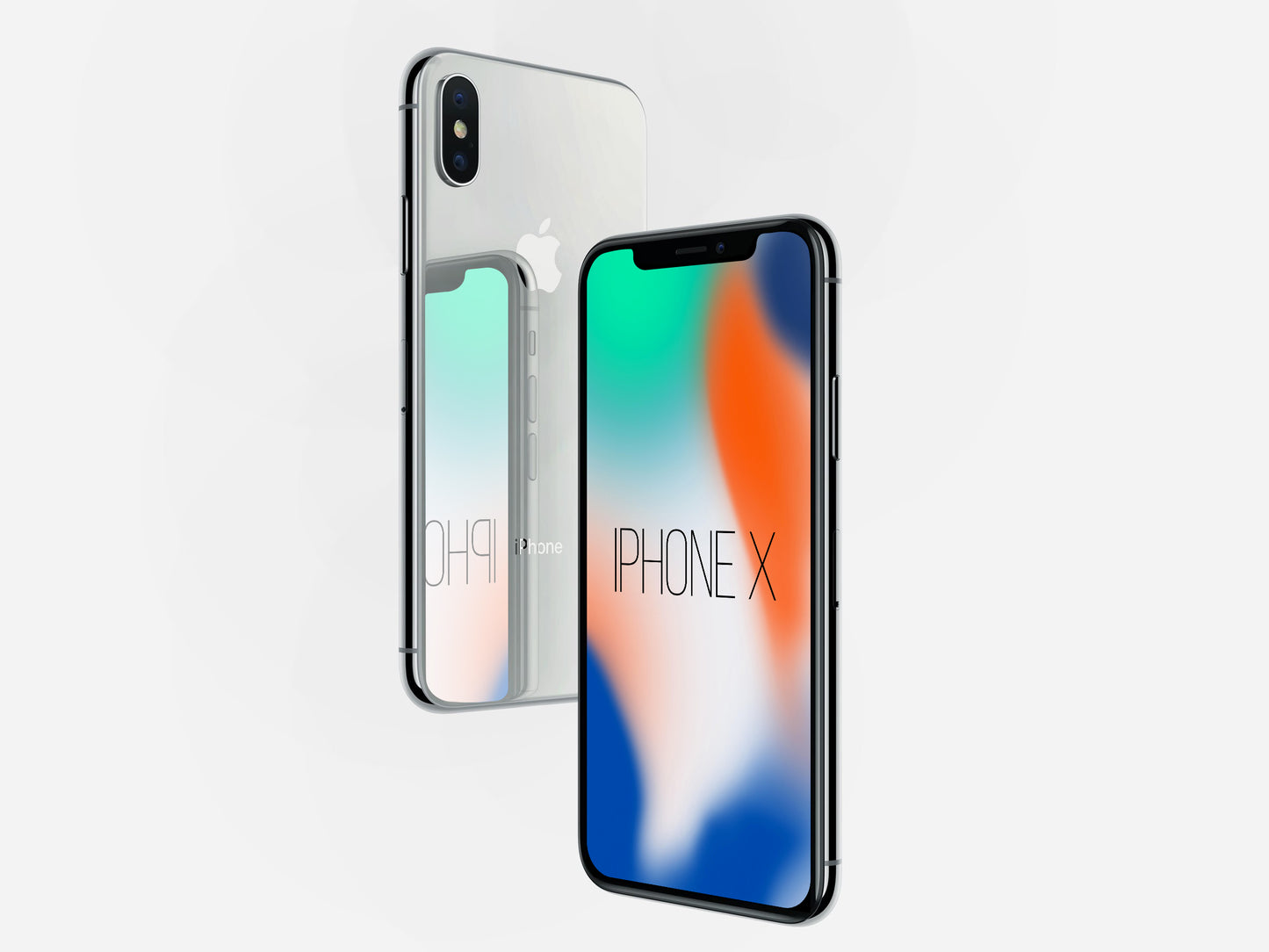 Free Iphone X Perspective Mockup