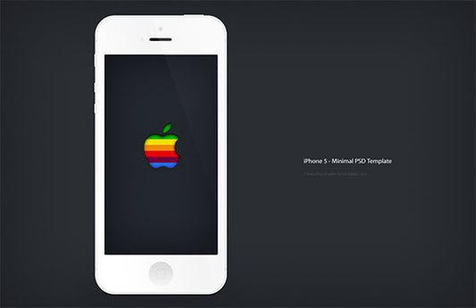 Free Iphone5 Minimal Mockup Psd