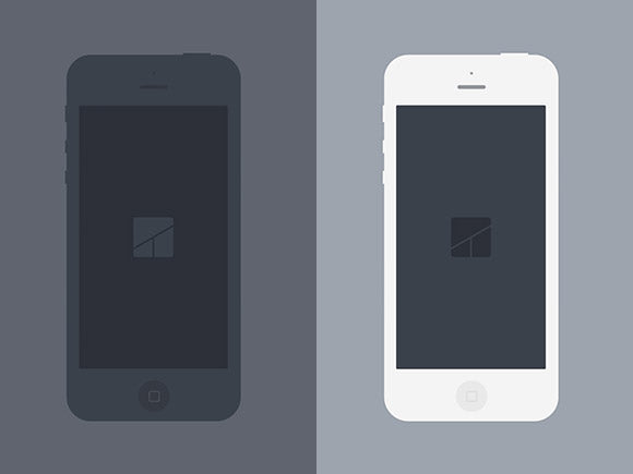 Free Iphone5 Ultra-Flat Mockups