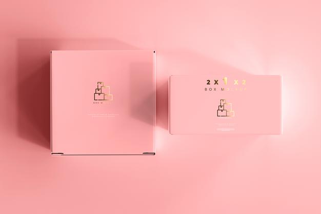 Free Isolated Box Mockup Psd