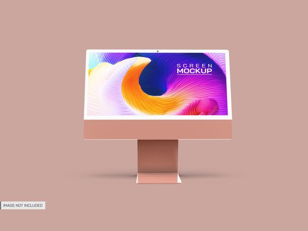 Free Isolated Desktop Screen Mockup Psd