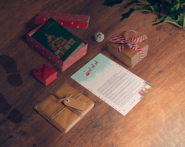 Free Isometric Christmas Mockup Psd