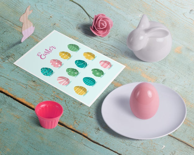 Free Isometric Editable Scene Creator Easter Mockup Psd