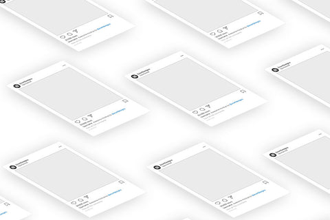 Free Isometric Instagram Mockup